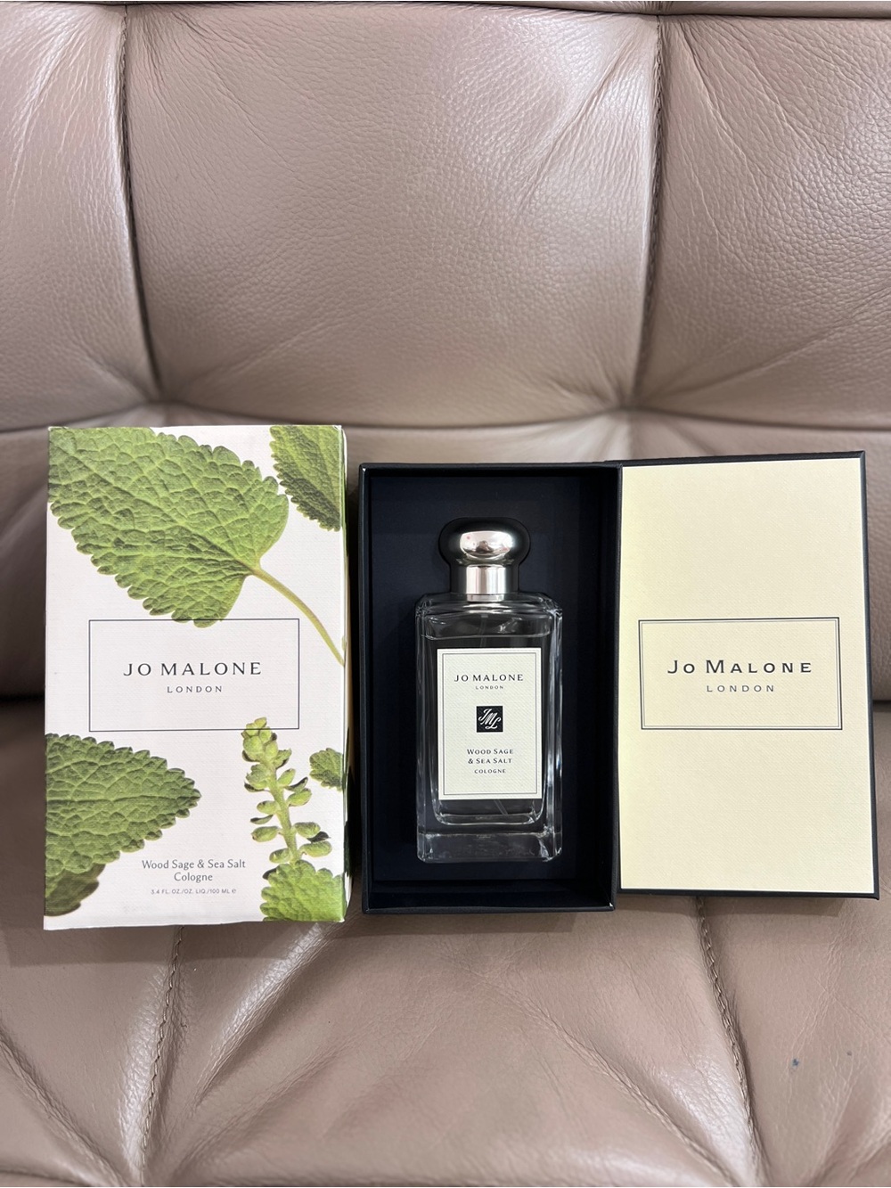 Jo Malone Wood Sage & Sea Salt Cologne Spray Full Size - 3.4 Fl. Oz. New In Box
